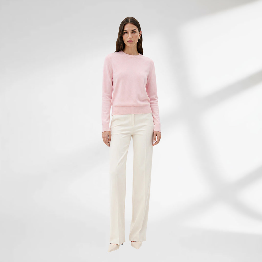 Baby Pink Fine Gauge Sweater
