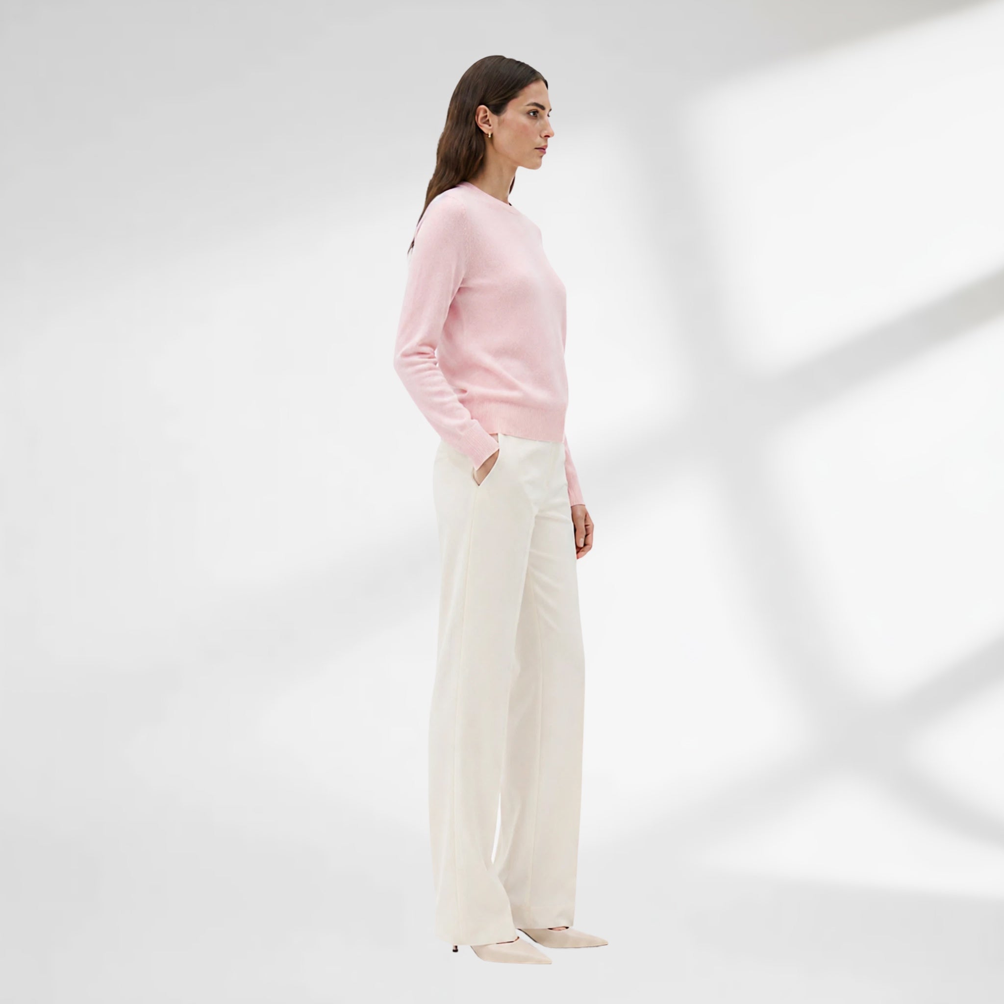 Baby Pink Fine Gauge Sweater