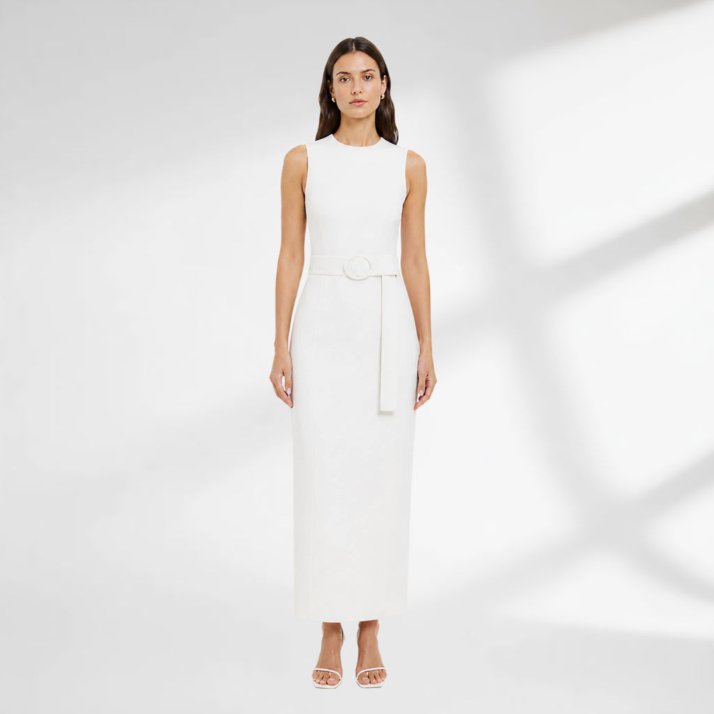 Ivory Canvas Waist Belt