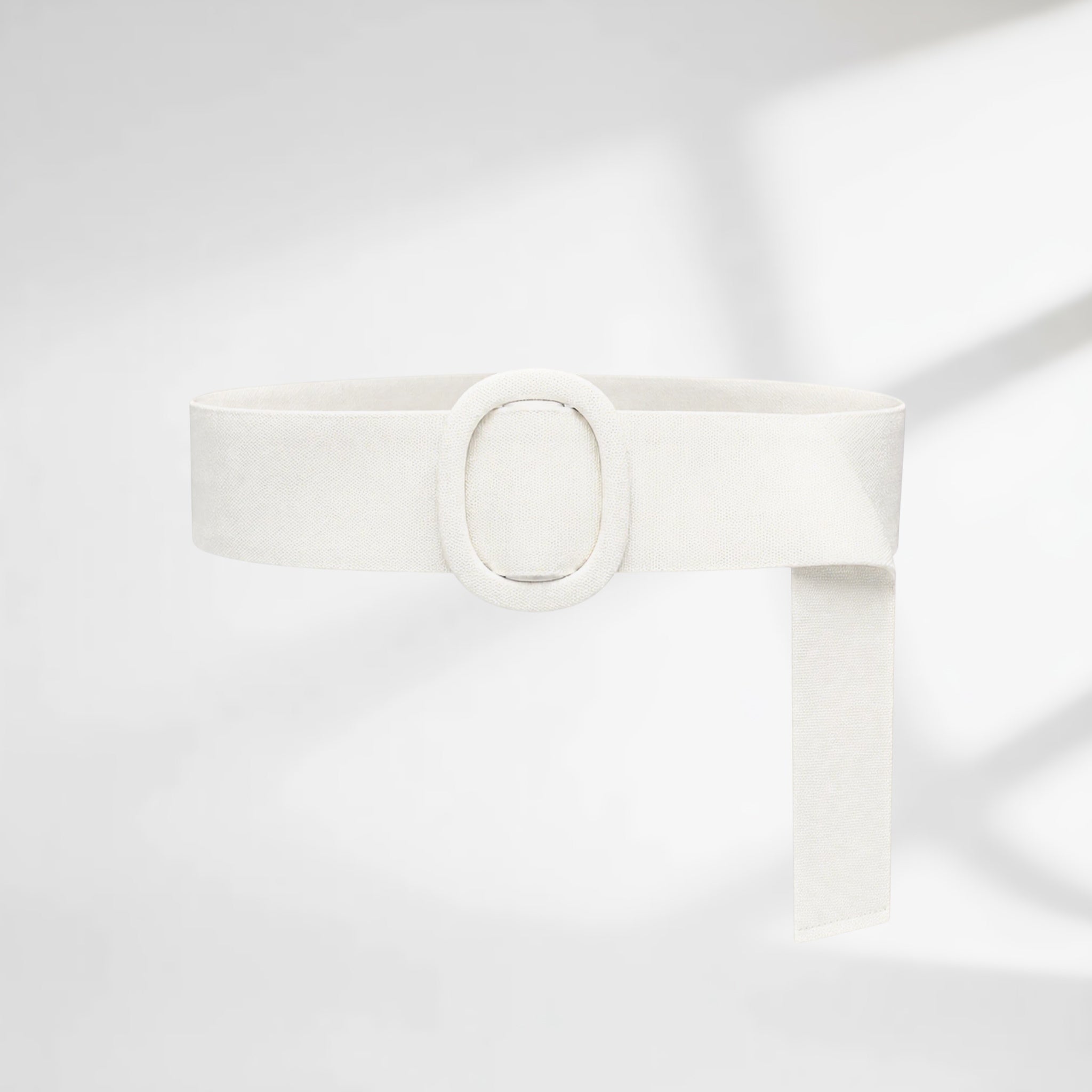 Ivory Canvas Waist Belt