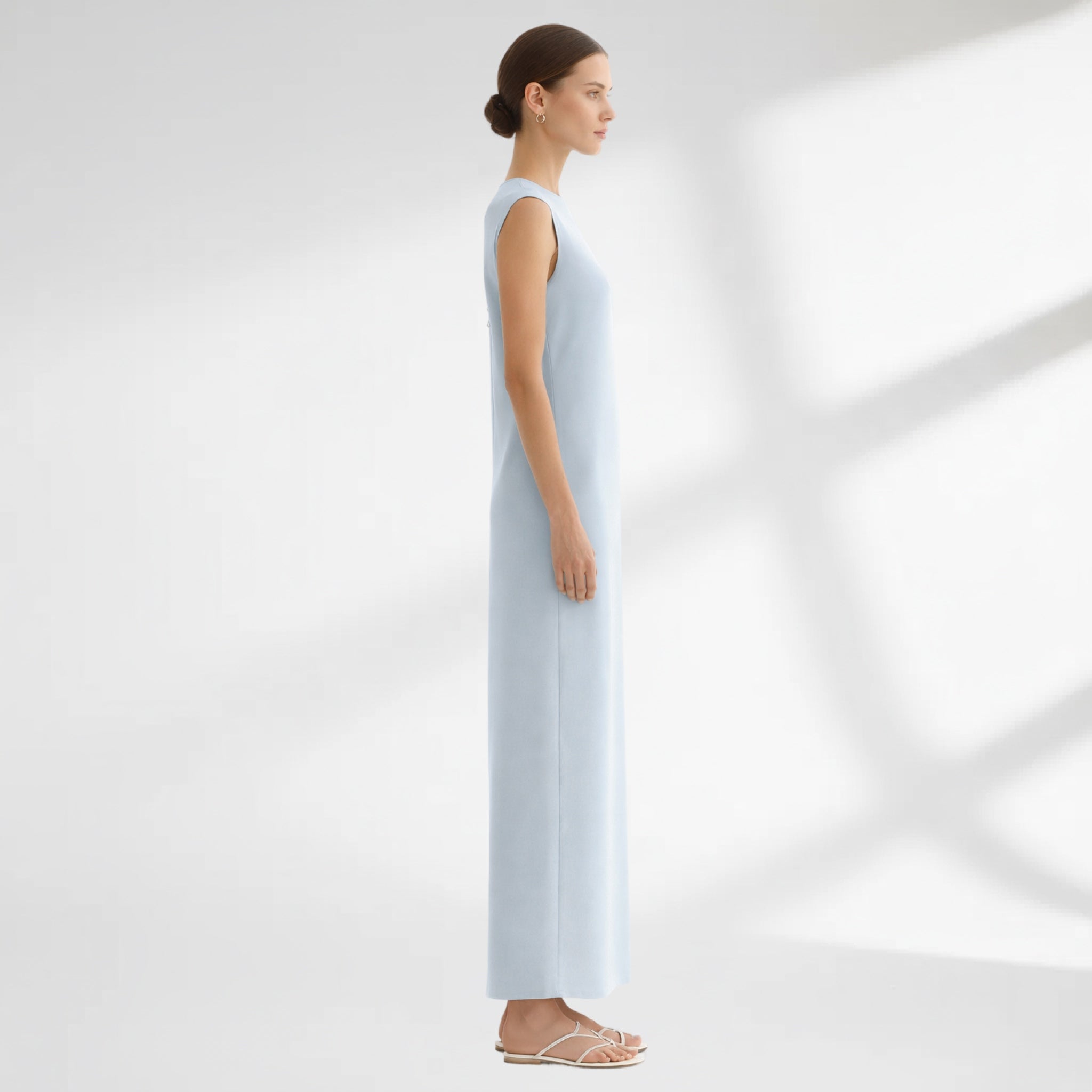 Light Blue Column Dress