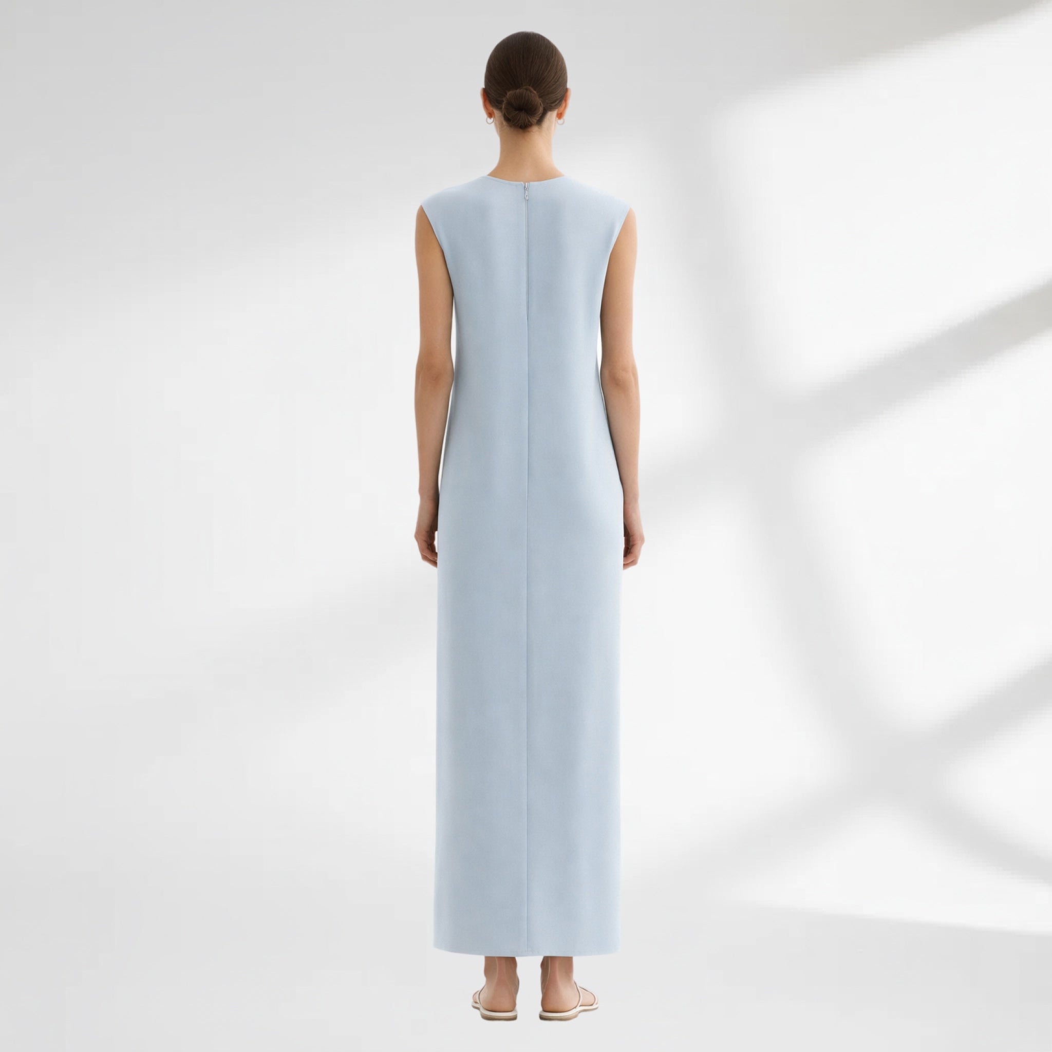 Light Blue Column Dress