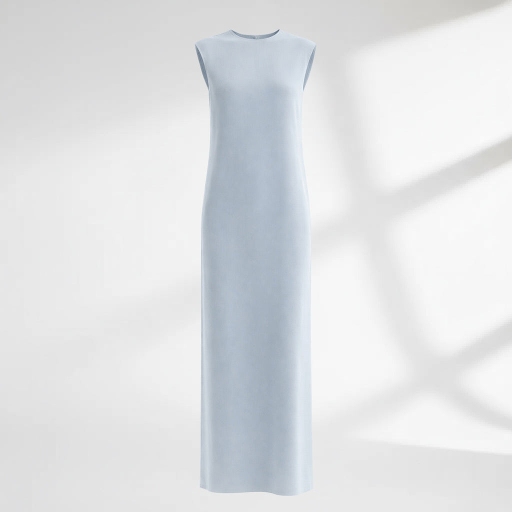 Light Blue Column Dress