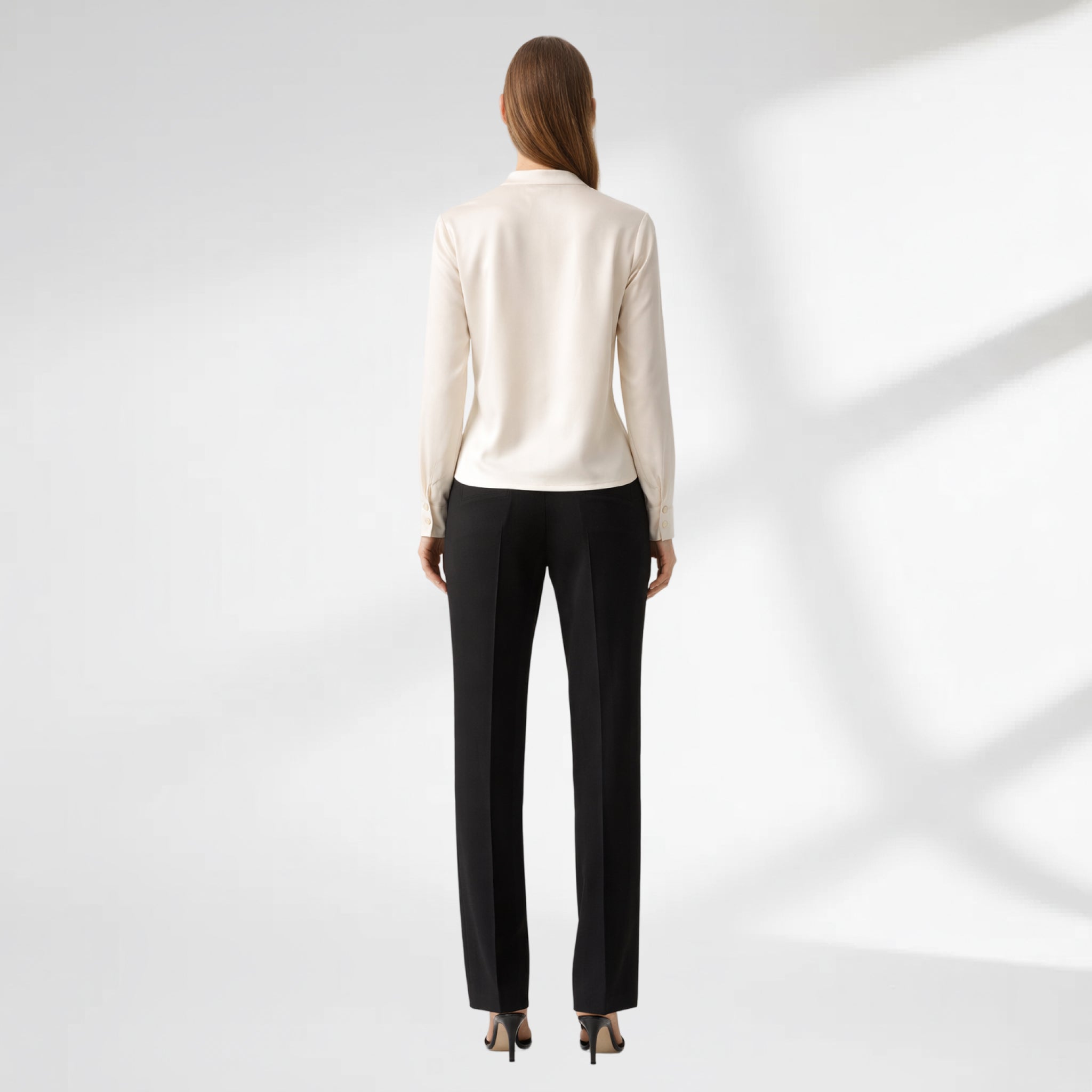 Silk Structure Long Sleeve Top