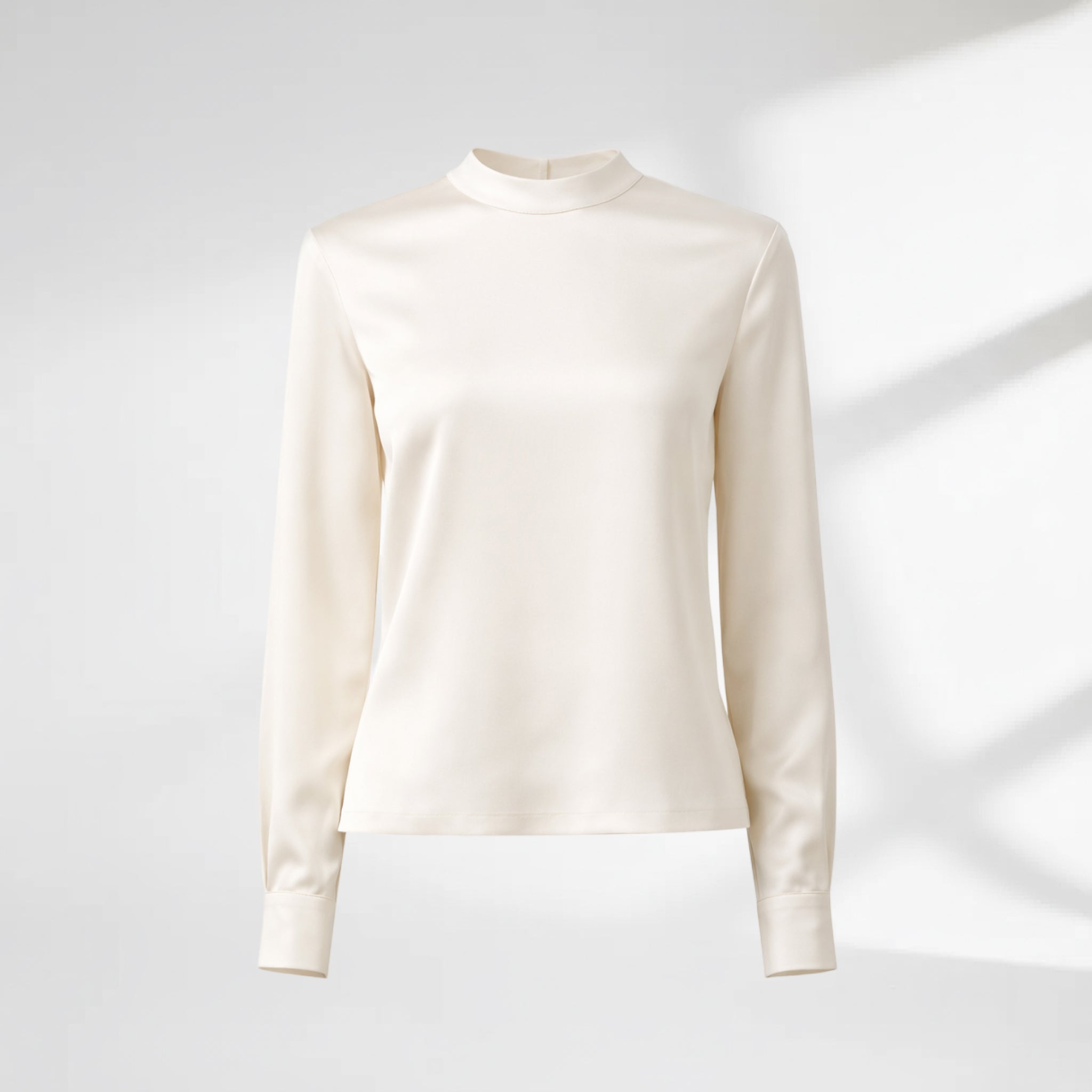 Silk Structure Long Sleeve Top