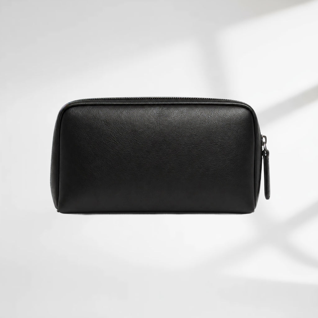 Structured Leather Makeup Case