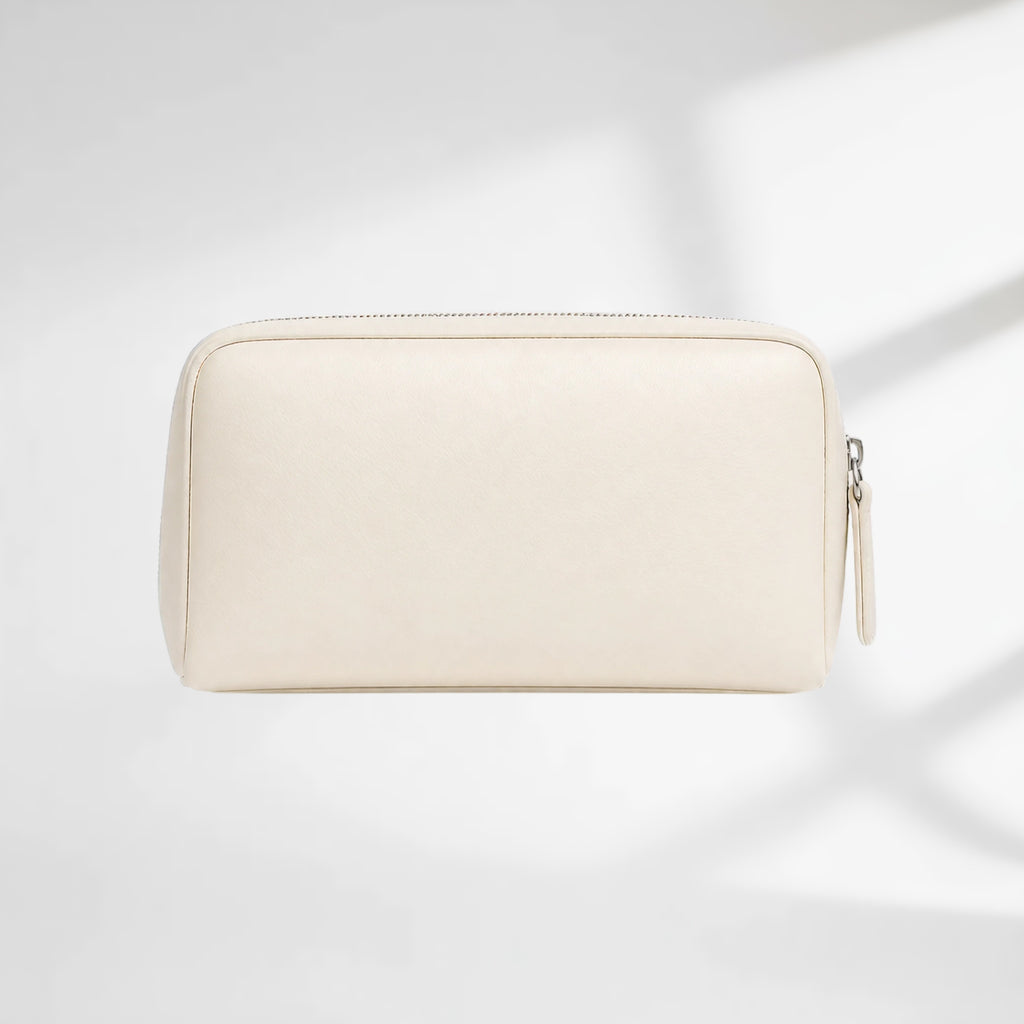 Structured Leather Makeup Case