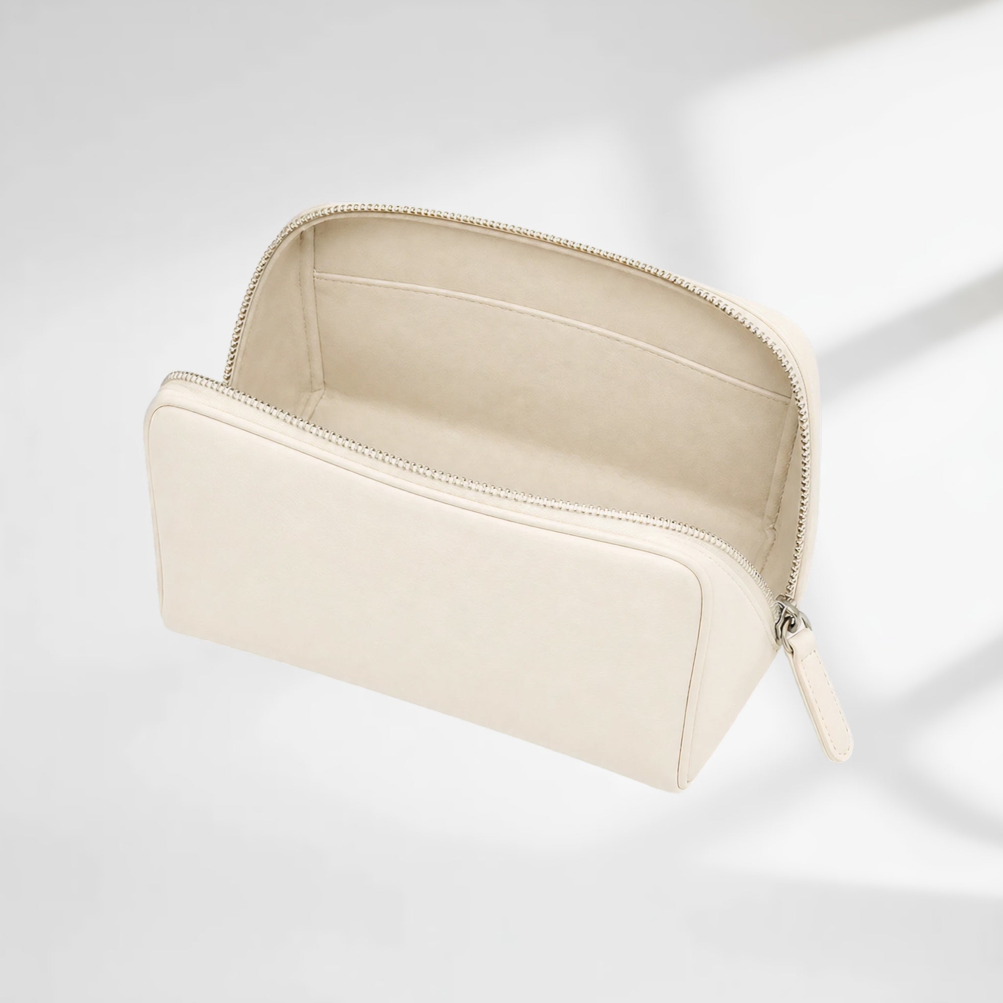 Structured Leather Makeup Case